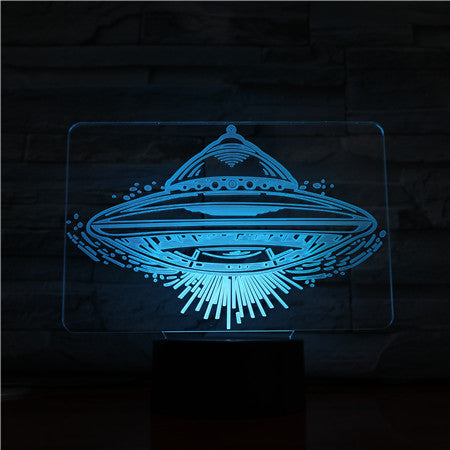 3d UFO-lampa