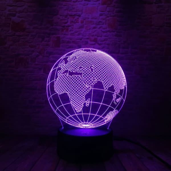 Lampe Planet Erde 3d