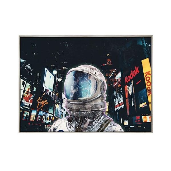 Poster Astronaut Rakete