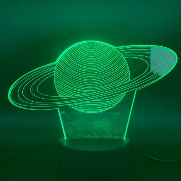 Lampe Planet Saturn 3d