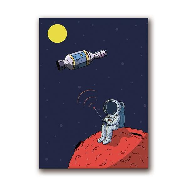 Astronaut Einhorn Poster