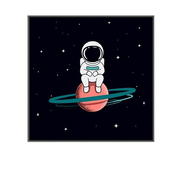 Poster astronauta rilassante