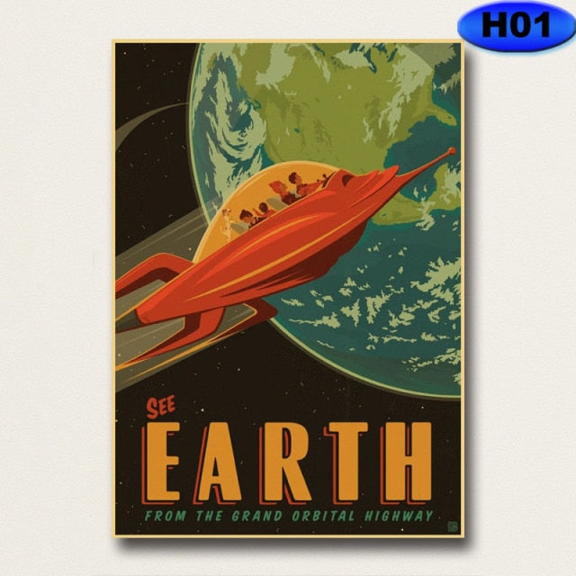 Poster nasa retro