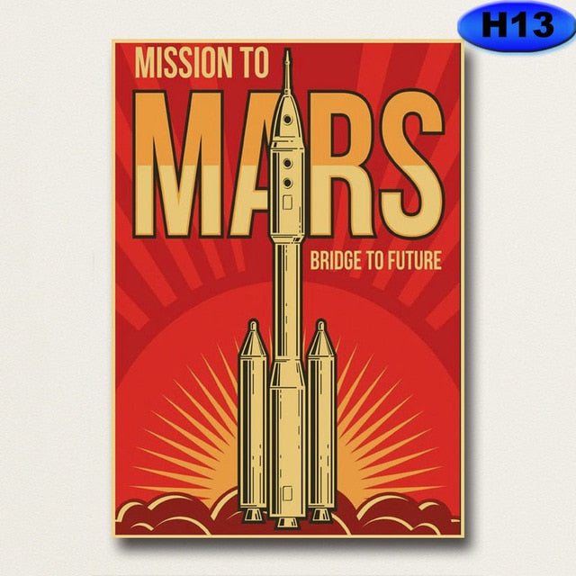 Poster missione nasa su Marte