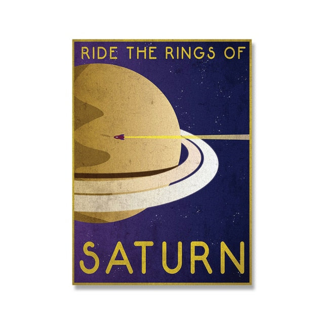 Poster nasa retro neptune