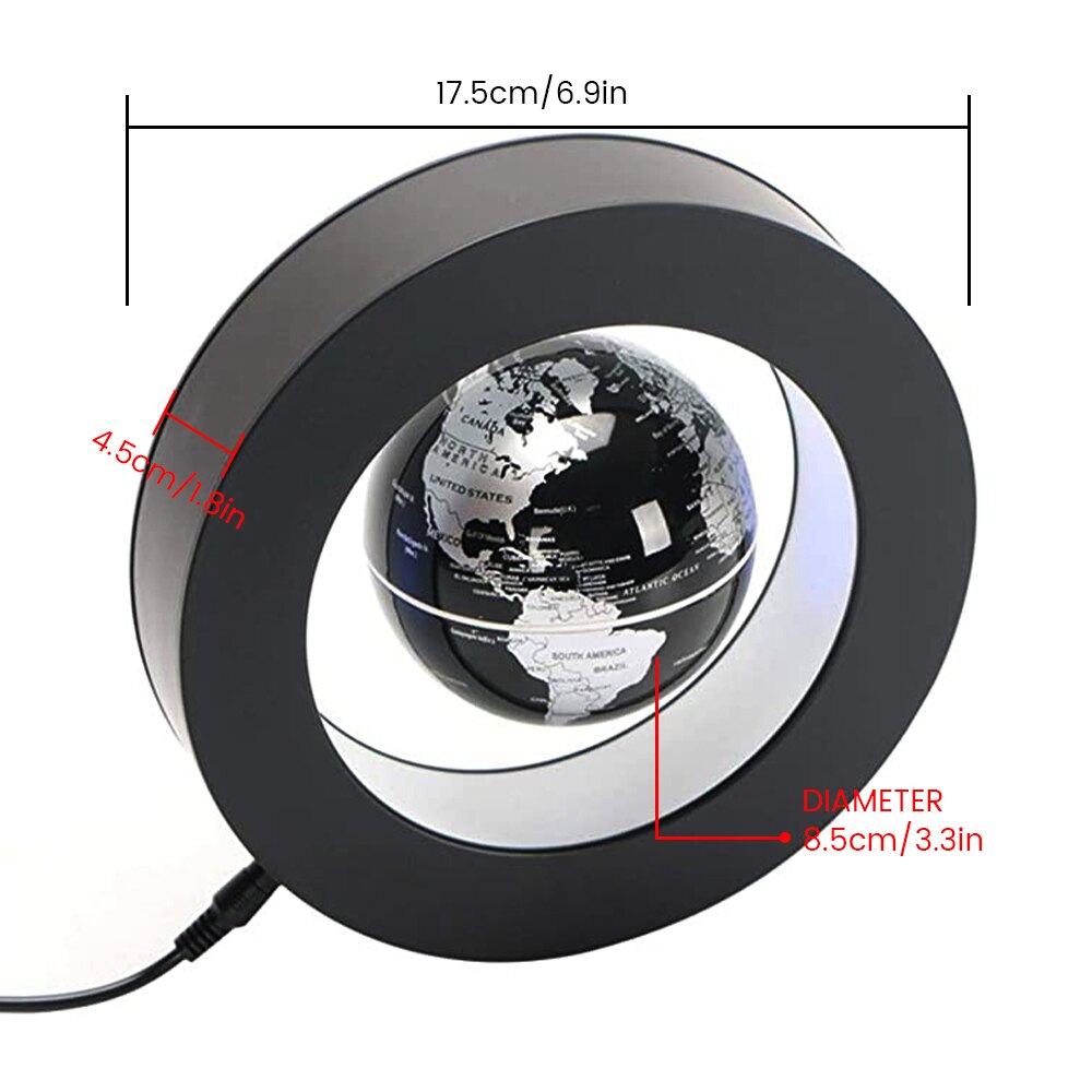 Globus schwarz magnetisch