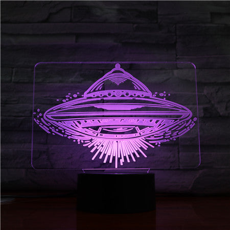 3d UFO-lampa