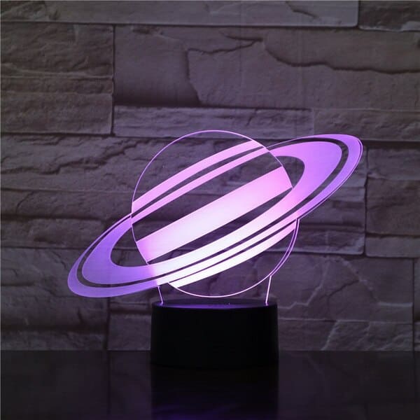 Lampada a forma di pianeta Saturno