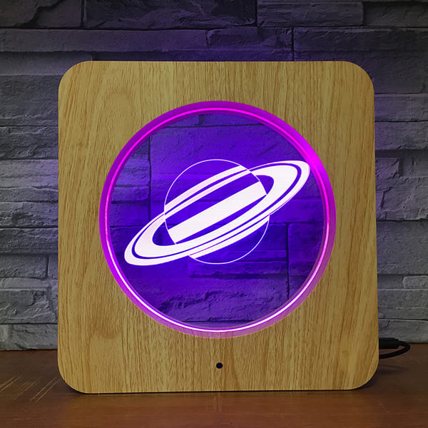 Lampada planetaria a led Saturno