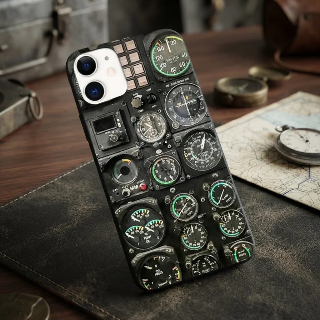 Iphone-cover med flyinstrumenter Iphone-cover med flyinstrumenter