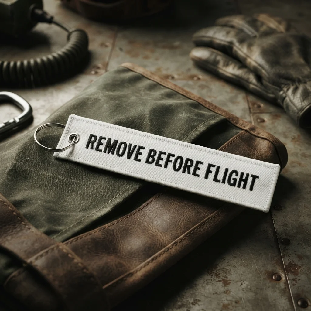 Hvid Remove Before Flight flamme Hvid Remove Before Flight flamme