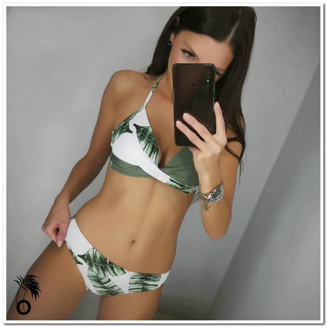 Sexy push-up bikiny s potiskem