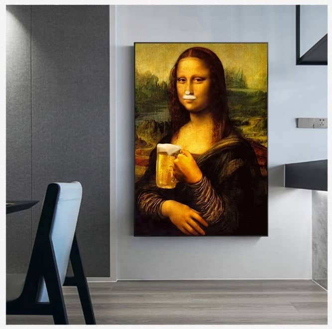 Mona Lisa och hennes ölaffisch