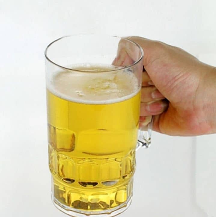 Caneca de cerveja de plástico, 3 tamanhos