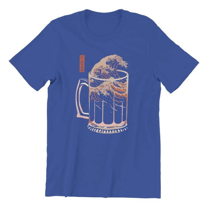 T-shirt com a onda da cerveja