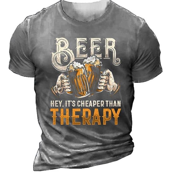 T-shirt bier kost minder dan therapie