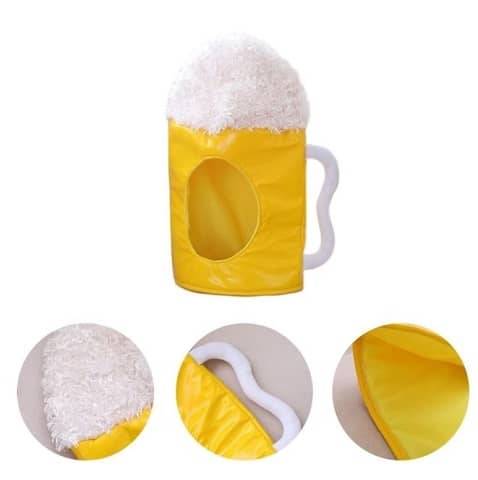 Disfarce de boné de caneca de cerveja