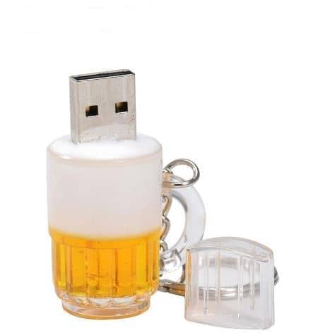 Caneca de cerveja chave usb