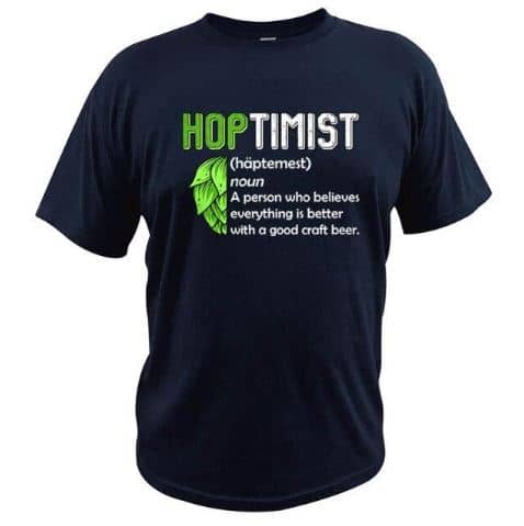 Definição de hoptimista em t-shirt