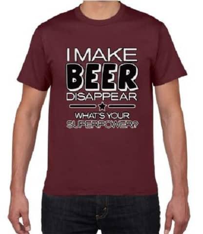 T-shirt do mágico da cerveja