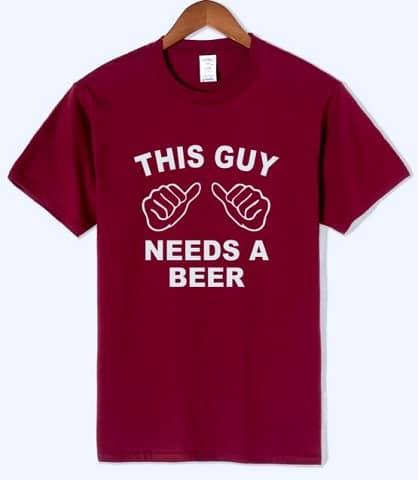 T-shirt este gajo precisa de uma cerveja