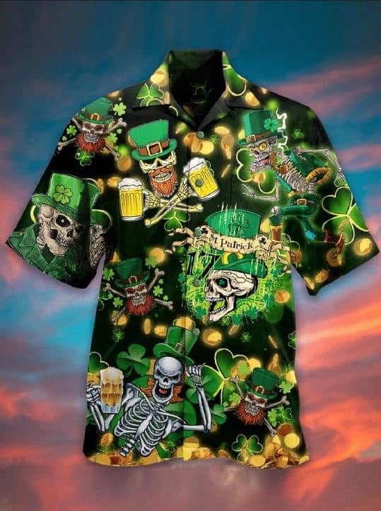 tricou hawaiian saint patrick