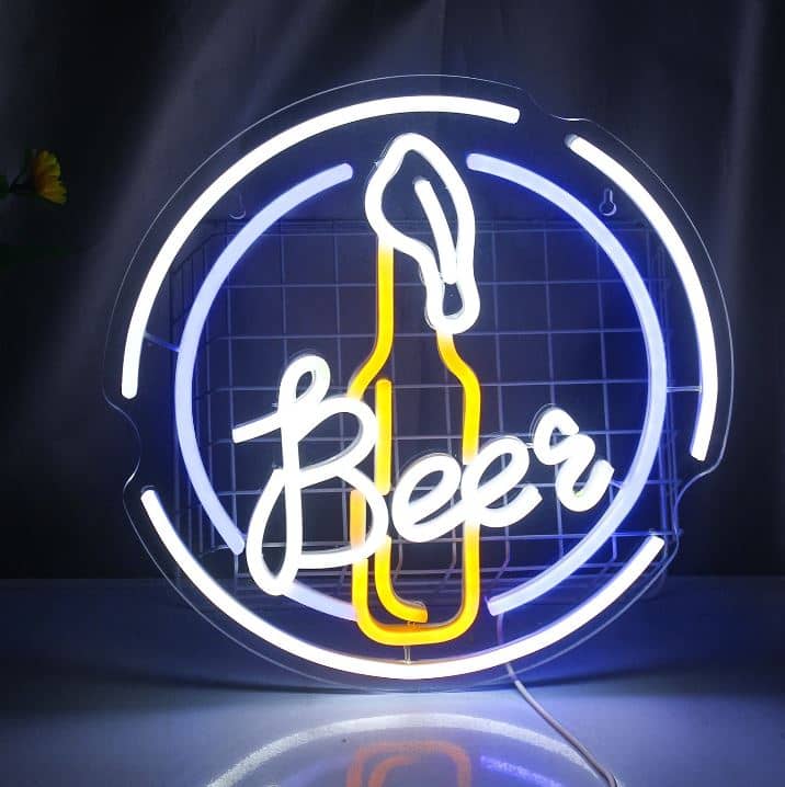 Vintage neon bier