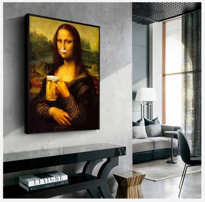 Mona Lisa och hennes ölaffisch