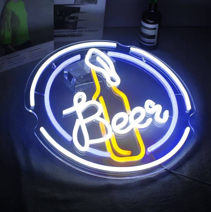 Vintage neon bier