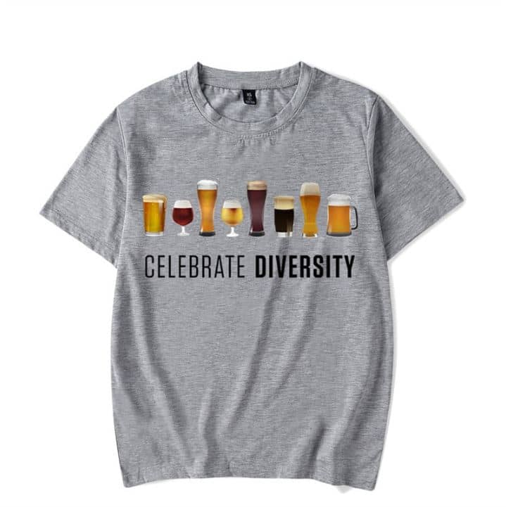 Vier de diversiteit van bieren T-shirt