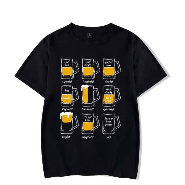 T-shirt manieren om je bier te zien