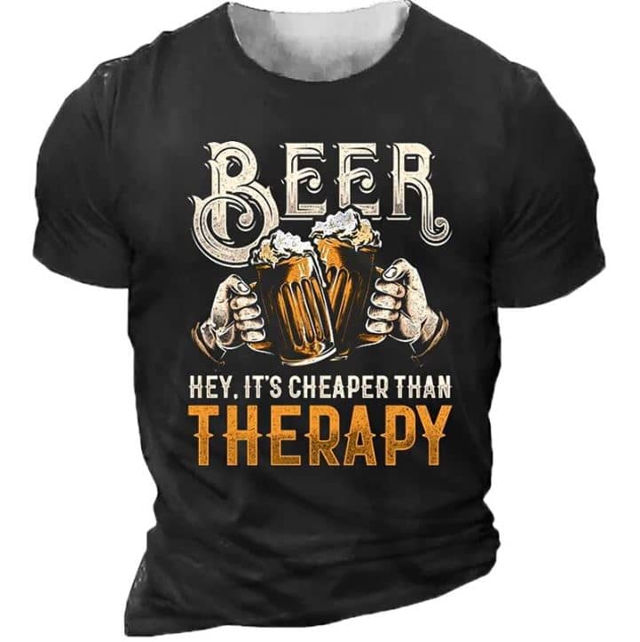 T-shirt bier kost minder dan therapie