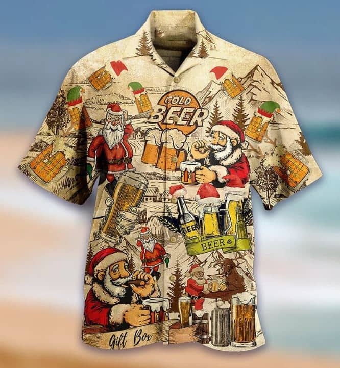 Camisola de cerveja havaiana Pai Natal