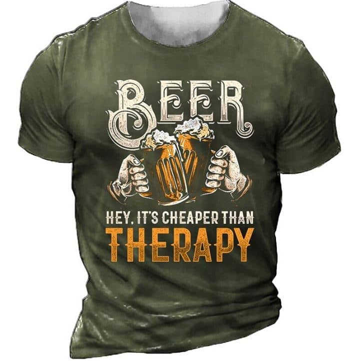 T-shirt bier kost minder dan therapie