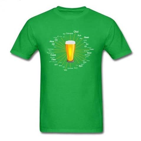 T-shirt universal de cerveja