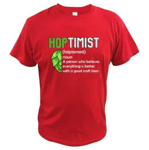 Definição de hoptimista em t-shirt