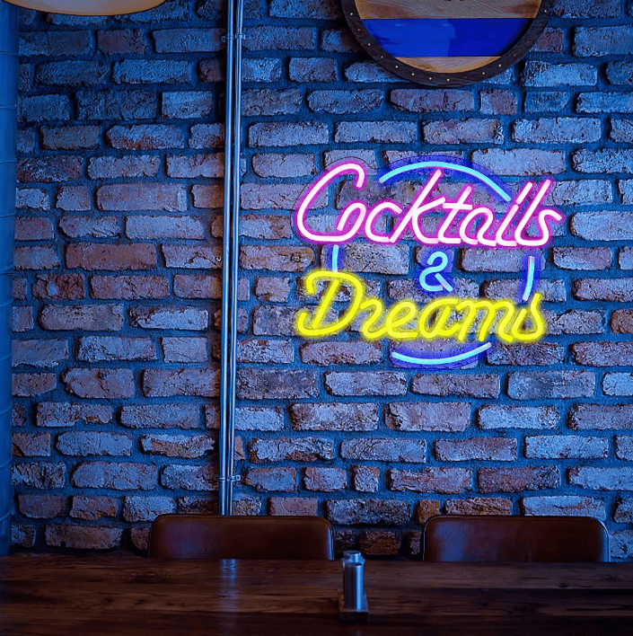 Neon cocktails en dromen