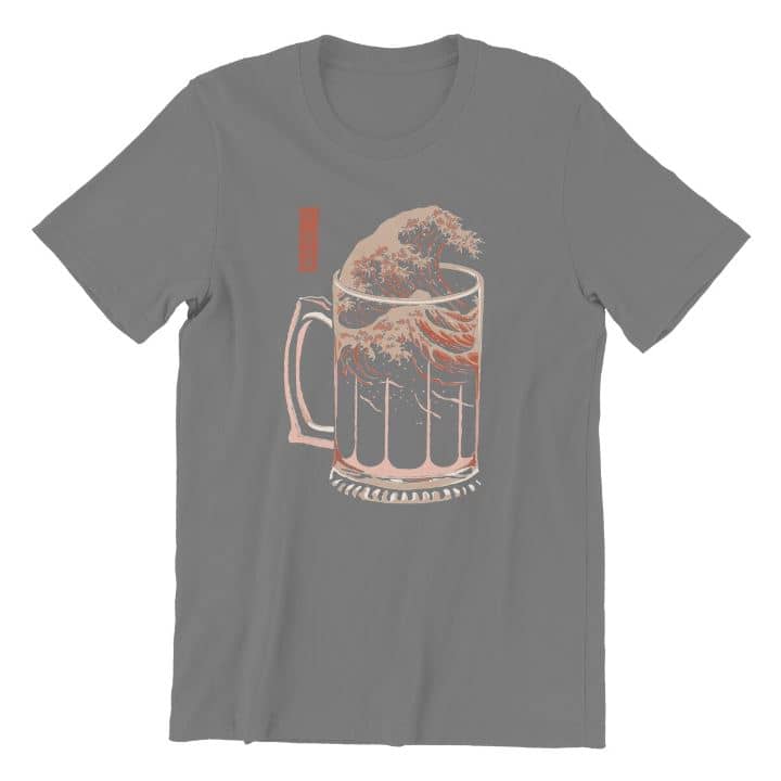 T-shirt com a onda da cerveja