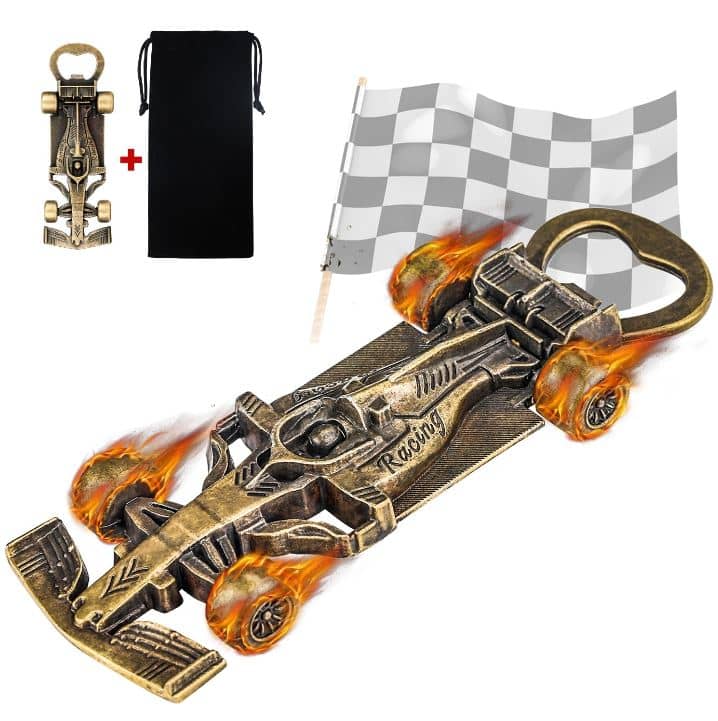 Formule 1 bronzen flesopener