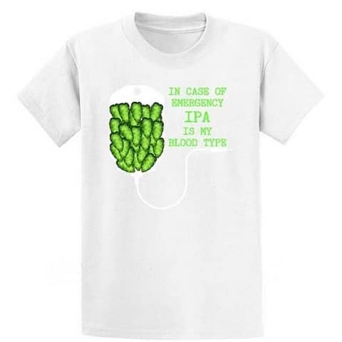 T-shirt do grupo sanguíneo ipa