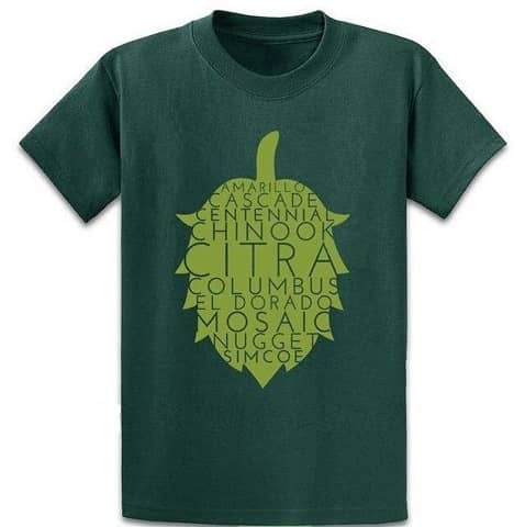 Tipos de lúpulo T-shirt