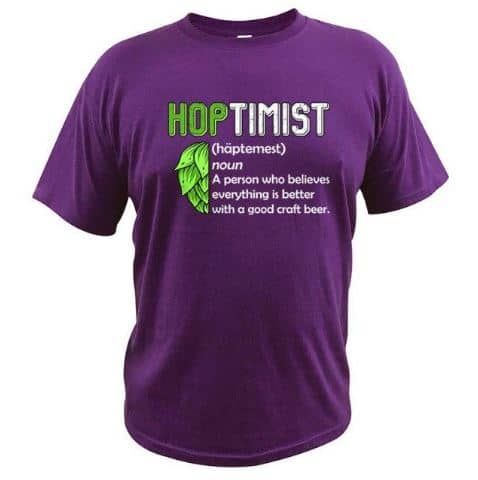 Definição de hoptimista em t-shirt