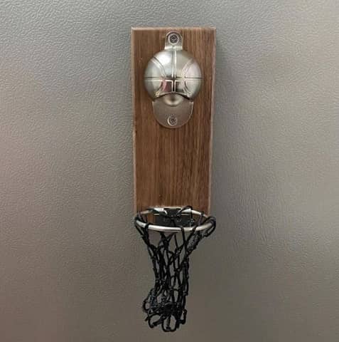 Basketbal hoepel flesopener voor aan de muur