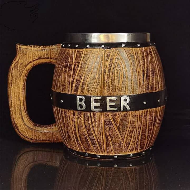 Caneca de barril de cerveja