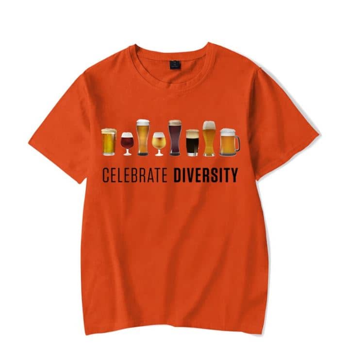 Vier de diversiteit van bieren T-shirt