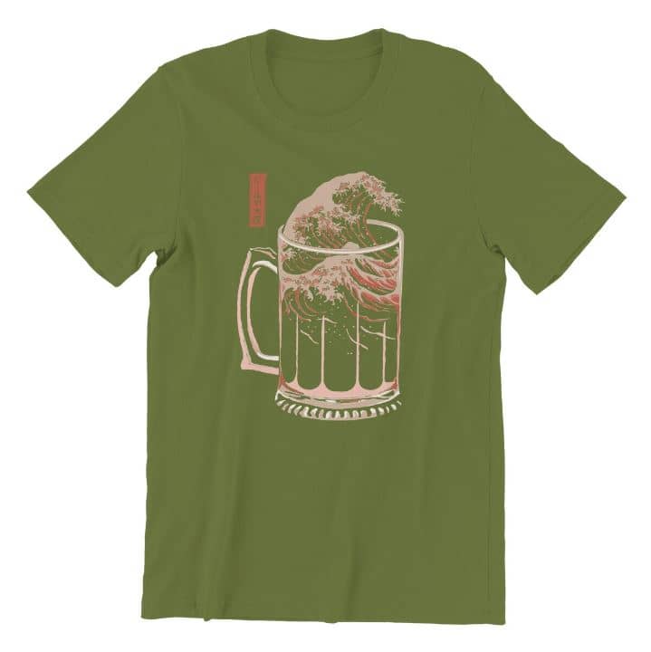 T-shirt com a onda da cerveja