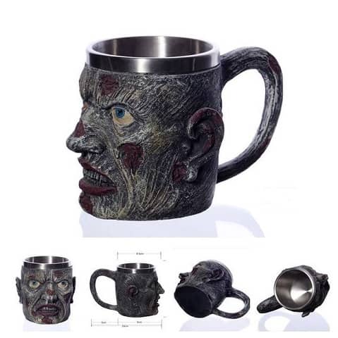 Caneca de cerveja zombie