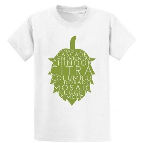 Tipos de lúpulo T-shirt