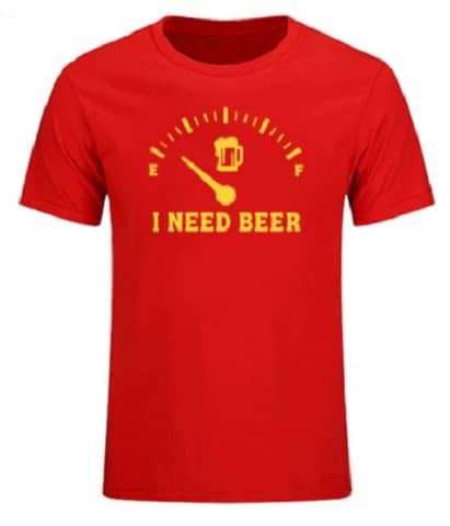 t-shirt “i need beer