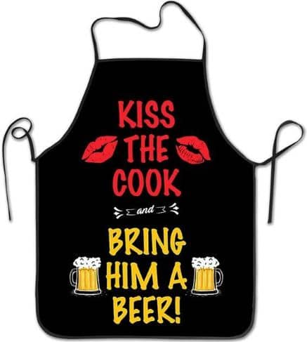 avental “kiss the cook